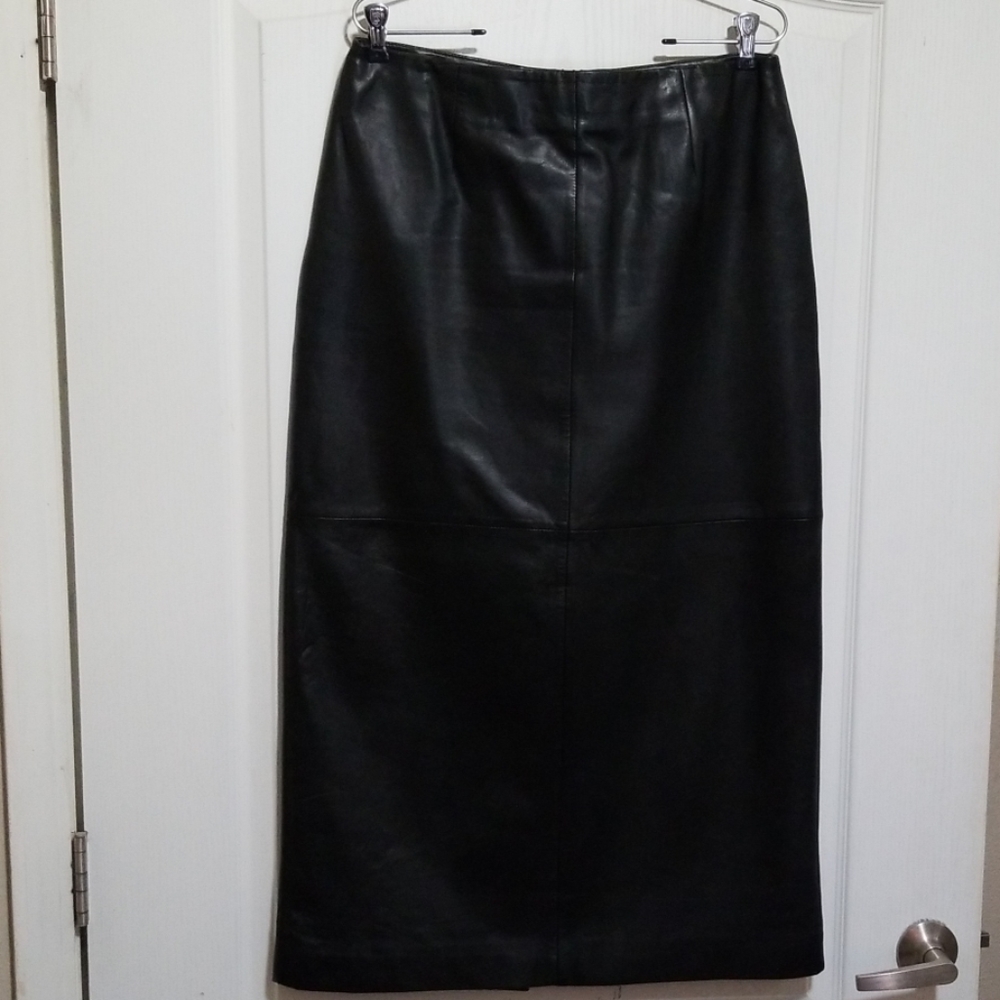 Black Leather Skirt